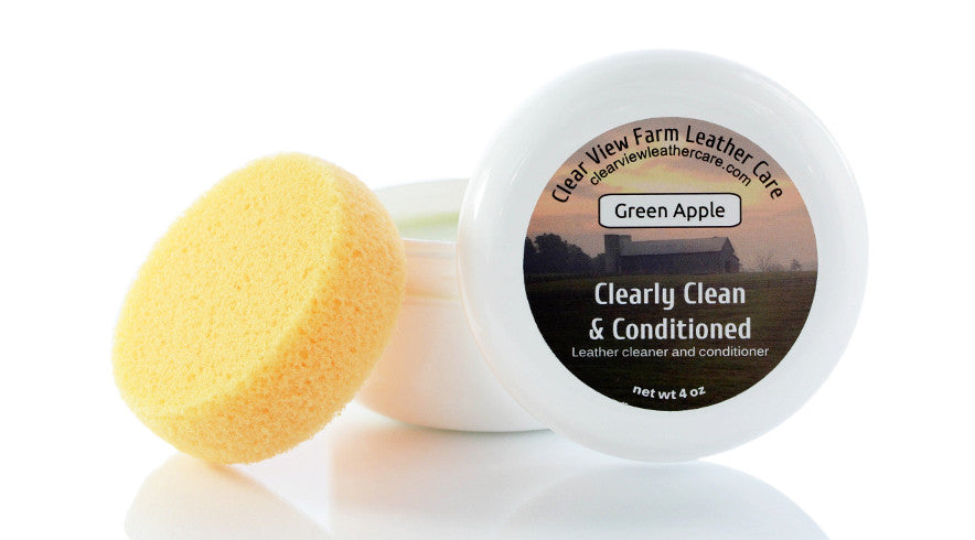 Clearly Clean & Conditioned leather cleaner and conditioner
